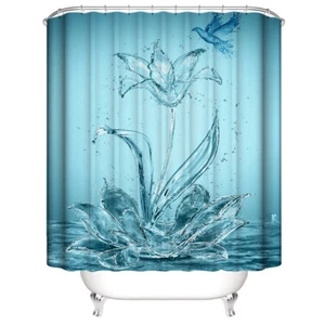 Shower Curtain Waterproof Fabric Bathroom Decoration - Picture 1 of 10