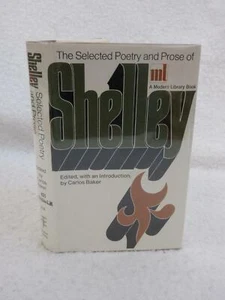 THE SELECTED POETRY & PROSE OF SHELLEY Modern Library #274 HC/DJ - Picture 1 of 3
