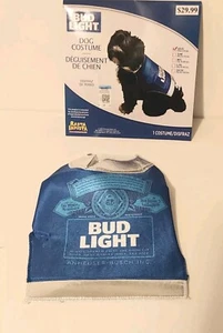 Disfraz Bud azul claro lata perro 1 pieza talla XS/S (se adapta a 5-10 libras) NUEVO - Imagen 1 de 9