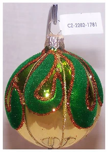 Jim Marvin 2" Ball Ornaments Czech Republic 6 in set cz-2282-1781 - Picture 1 of 1