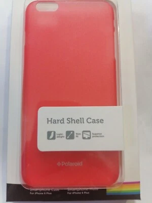 Cover posteriore rigida trasparente arancio opaca per iPhone 6 Plus Polaroid - Immagine 1 di 3