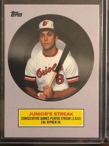 2018 Topps Throwback Thursday TBT #8 Cal Ripken Jr. Baltimore Orioles