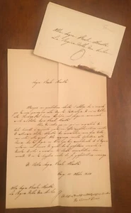 Lettera firmata da Raffaele Fornari - Picture 1 of 1