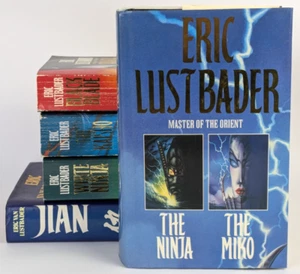 Eric Lustbader x 5 The Ninja & The Miko Black Blade White Ninja Kaisho Jian - Picture 1 of 23