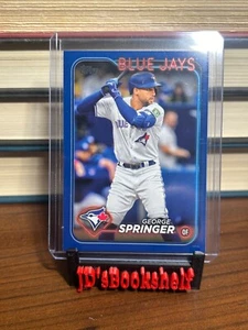 2024 Topps Series 1 -  Royal Blue #72 George Springer - Picture 1 of 2
