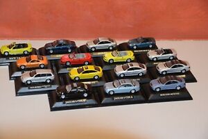 Lot 15 miniatures-Mercedes, Audi, Saab, Alfa Romeo, Jaguar, BMW, Nissan  1/72°