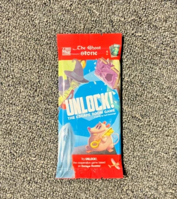 NEW UNLOCK Ghost Stone PROMO Escape Room Game Card Board VHTF FREE SHIP - Image 1 of 2