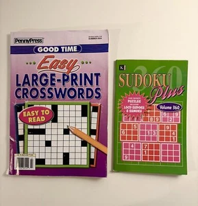 Posten 2 Good Time Easy Großdruck Kreuzworträtsel (Penny Press Sommer2024) & Sudoku Plus - Bild 1 von 6