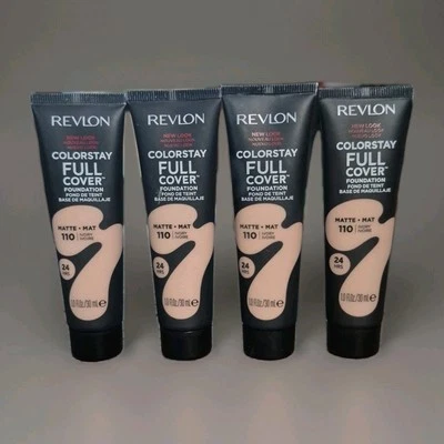 4x Revlon 110 Ivory ColorStay Full Cover Longwear Matte Foundation - Image 1 of 2