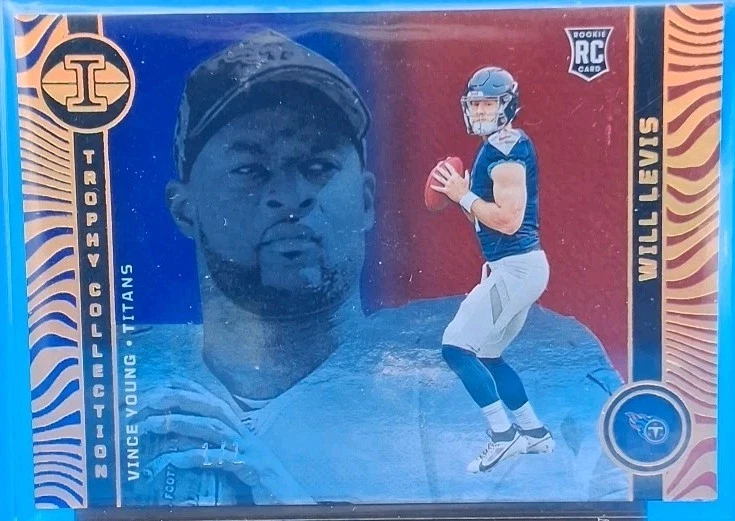 2023 Panini Illusions Trophy Collection- Will Levis (RC) Vince Young 1/1 TC-50 - Image 1 of 2