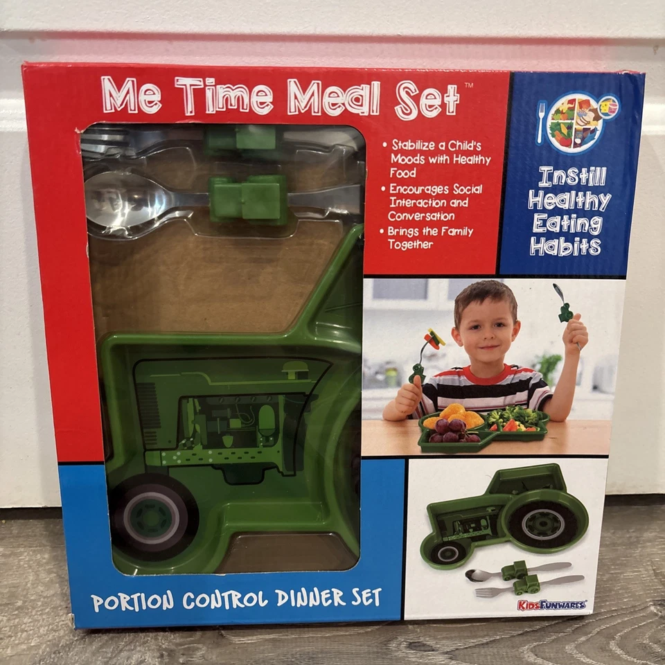 KidsFunwares Me Time Tractor Meal Set - Green - Image 1 of 1