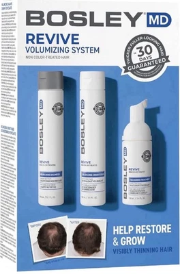 Bosley MD BOS Revive Starter Pack para Cabello Visiblemente Adelgazamiento No Teñido Foto 1 de 4