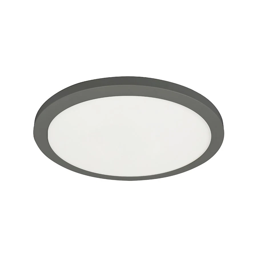 Dainolite Franchesa 1 Light 12" Flush Mount, Black/White - FCA-1225LEDFH-MB - Image 1 of 1