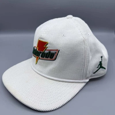 Gorra Gatorade X Air Jordan para hombre blanca de pana Jumpman gorra trasera a presión Foto 1 de 4