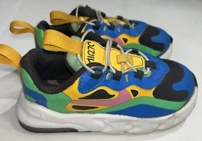 Zapatilla deportiva Nike Air Max 270 RT React para niños pequeños talla 8C CU4676-001 Foto 1 de 4