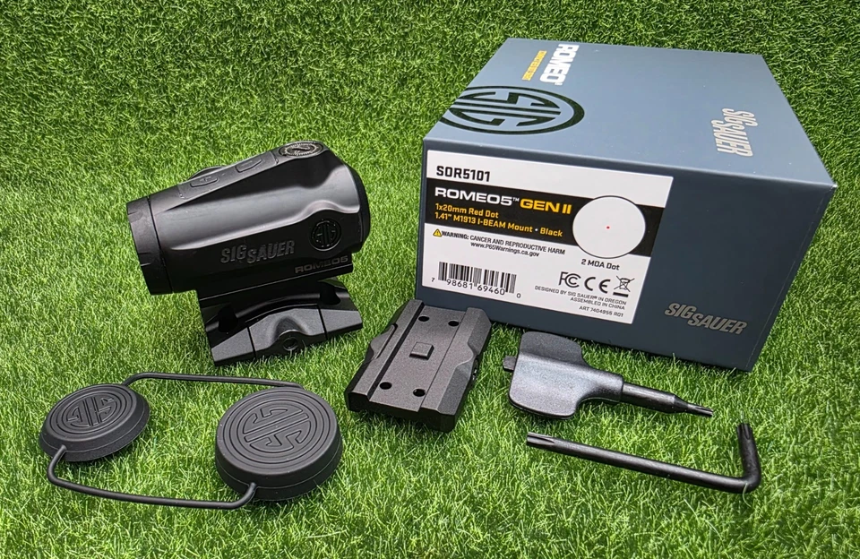 SIG SAUER ROMEO5 GEN II 1x20 mm compacto duradero IPX-7 con montaje en I-Beam #SOR5101 Foto 1 de 4