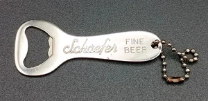 Schaefer Fine Beer Kronkorkenöffner mit Kette Vaughan Chicago Vintage - Bild 1 von 3