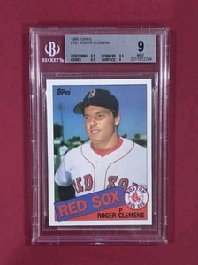 1985 Topps BB Roger Clemens #181 BGS 9 MINT! Rookie RC***(2) 9,5 Subs*** - Bild 1 von 2