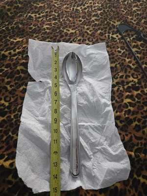 Cuchara maciza de acero inoxidable de precisión de 14" Foto 1 de 4