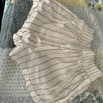 Pantalones Cortos Sim And Sam Mujer Rayas Talla XS Blanco Y Rosa Algodón Pull On Foto 1 de 4