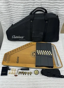 Oscar Schmidt Autoharp 21 Chords C/R Case Tuners Finger Picks - Picture 1 of 19