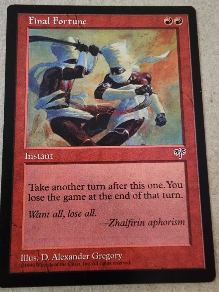 Final Fortune - Mirage Regular - Mtg - Image 1 of 1