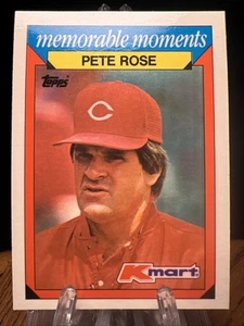 Tarjeta 1988 Topps Kmart Momentos Memorables Pete Rose #22 Cincinnati Reds - Imagen 1 de 2