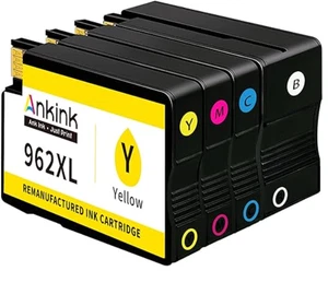 Cartucce di inchiostro compatibili Ankink 962 XL ricambio per HP962XL colore nero 4 PK - Foto 1 di 1