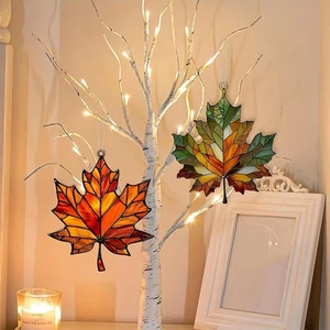 Thanksgiving Acryl Ahornblatt Lichtfänger Herbst Haus Tür Dekor Geschenk - Bild 1 von 27