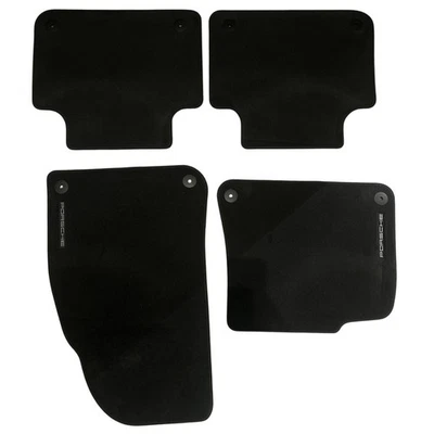 Juego de alfombras negras alfombrillas delanteras y traseras 2019-2023 OEM PORSCHE CAYENNE x4 Foto 1 de 4