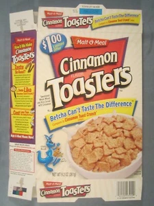 2004 MT MALT-O-MEAL Cereal Box CINNAMON TOASTERS Cool blue [Y155C12p] - Picture 1 of 2
