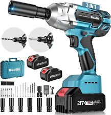 Cordless Impact Wrench SeeSii Brushless Impact Wrench 1/2 inch Max Torque 479 6