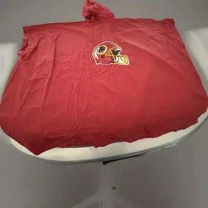 Washington Redskins NFL Regenponcho Vinyl Kapuze Helm Logo Erwachsene 50” x 80” - Bild 1 von 9