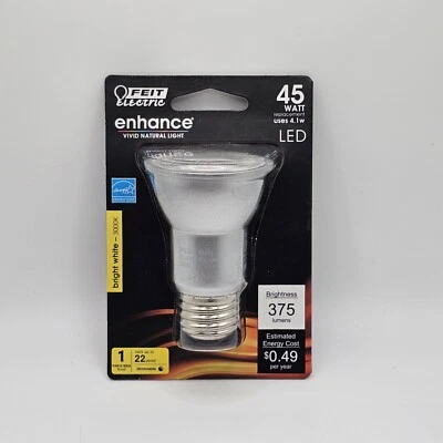 Feit Electric 45 Watt LED 3000k Bright White Par16 Flood Bulb - Image 1 of 3