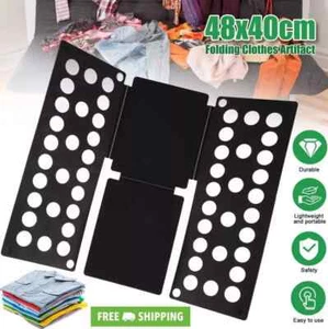 Adjustable T-Shirt Clothes Fast Folder Folding Board Laundry Organizer Child - Picture 1 of 10