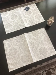 Set tovagliette damascate autentiche in lino di cotone nuove - Foto 1 di 4
