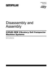 Caterpillar CS54B OEM Compactor Machine Disassembly Assembly Service Manual - Picture 1 of 1