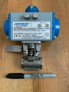 Jamesbury 1/4" 9FB 3600 XTB Regelventil EIN/AUS Stellantrieb VPVL051DABD *NEU* - Bild 1 von 7