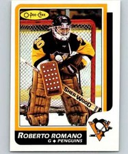 1986-87 O-Pee-Chee #152 Roberto Romano NM++ RC Penguins J2M