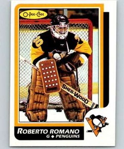 1986-87 O-Pee-Chee #152 Roberto Romano NM++ RC Penguins J2M