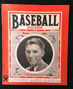 1934 Sept Baseball Magazine Mel Harder Dizzy Dean photo EX- - Picture 1 of 4