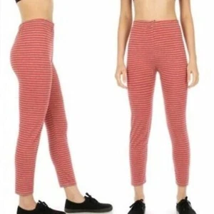 SEXY LEGGS Yelete rote Streifen klassische Baumwolle Chino Knöchel Hose Damen 15 Leggings - Bild 1 von 5