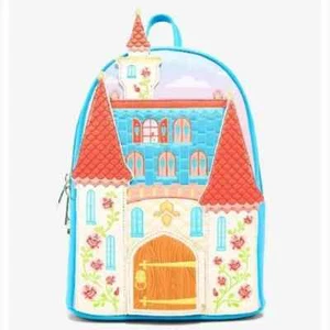 Her Universe Disney Die Schöne und das Biest Schwingtürschloss Mini Rucksack - Bild 1 von 5
