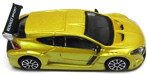 Renault Megane Burago Sport Car 2009 Yellow Gloss 1:43 Scale 11414 Diecast Model - Picture 1 of 5