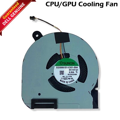 Genuine Dell G7 17 7700 CPU Cooling Fan EG50061S1-C051-S9A DC12V 0.52A WMJ4N - Image 1 of 4