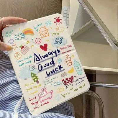 Case For iPad 5 6 7 8 9 10th Generation Air 2 3 4 shockproof cartoon colourful - Image 1 of 4