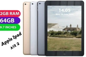 Apple iPad Air 2, 64GB, Wi-Fi only, 9.7in, Grade A Condition, all colours - Picture 1 of 3