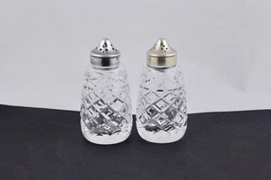 WATERFORD CRYSTAL GLANDORE SALT AND PEPPER SHAKERS - MINT - Picture 1 of 7