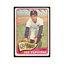1965 Topps (damaged) Joe Pepitone Baseball Cards #245