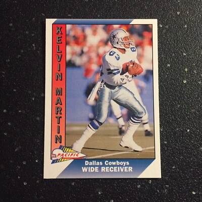 Kelvin Martin 1991 Pacific Football #100 NFL Dallas Cowboys Wide Receiver - Image 1 of 2